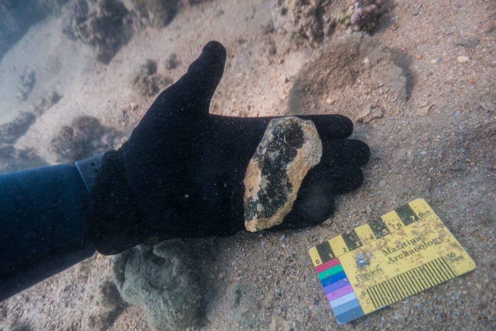 Aboriginal artefact found by dive