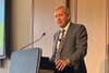 WA energy, environment and climate action minister Reece Whitby speaking at the WA Energy Club December 5 2024.