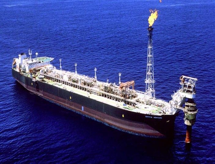 Griffin Venture floating production storage and offloading oil vessel.