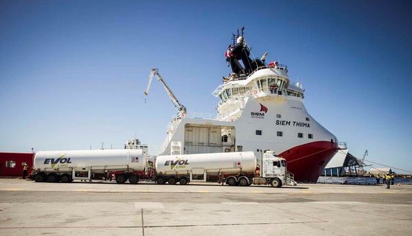 Woodside christens first LNG-powered ship