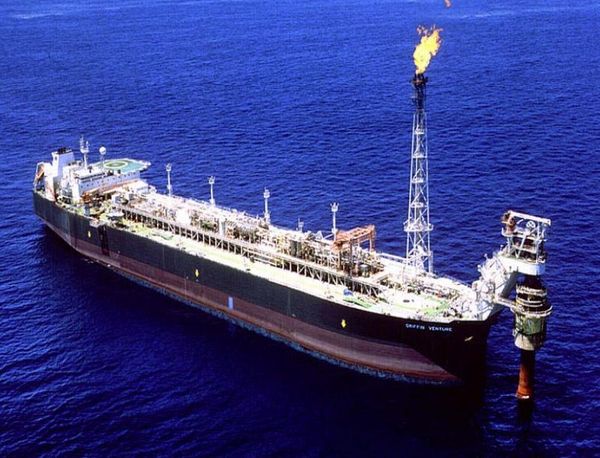 Griffin Venture floating production storage and offloading oil vessel.